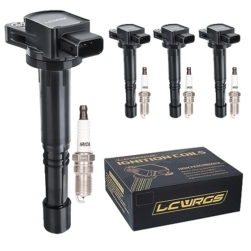 Set of 4 Ignition Coil Pack Spark Plugs for Honda Accord CRV Civic SI Element