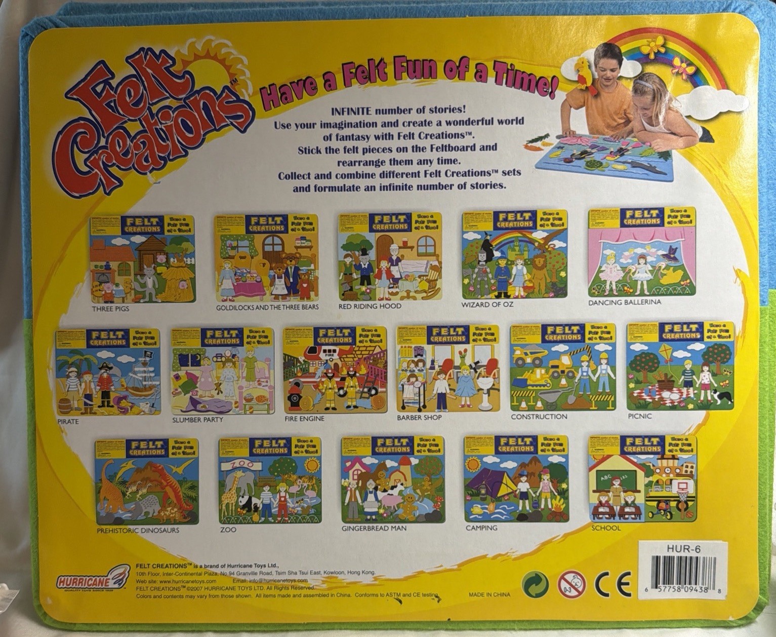 Felt Creations Hurricane Toys GINGERBREAD MAN Storyboard 46 Pieces