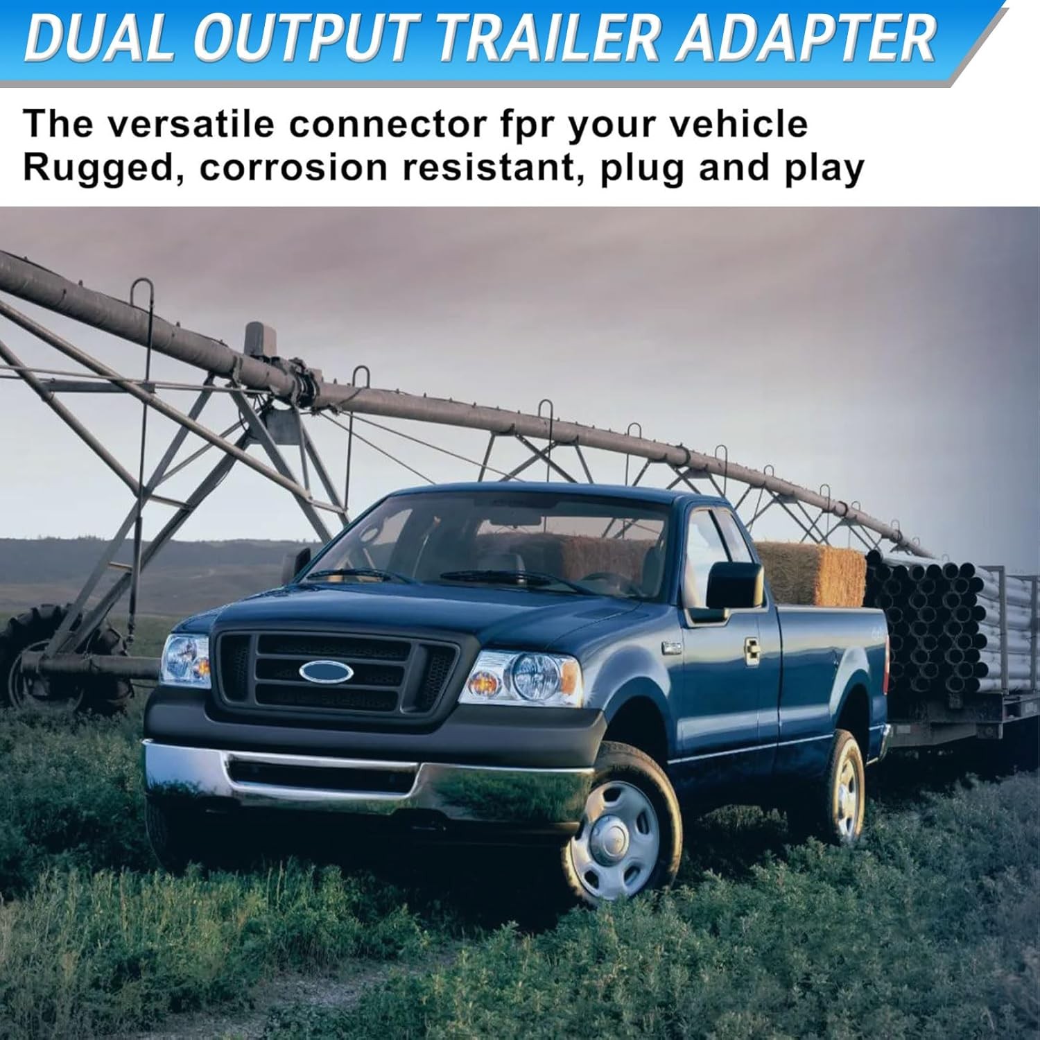 4 & 7 Pin Trailer Tow Wiring Harness Connector 2C3Z-13A576-DA Compatible with 20