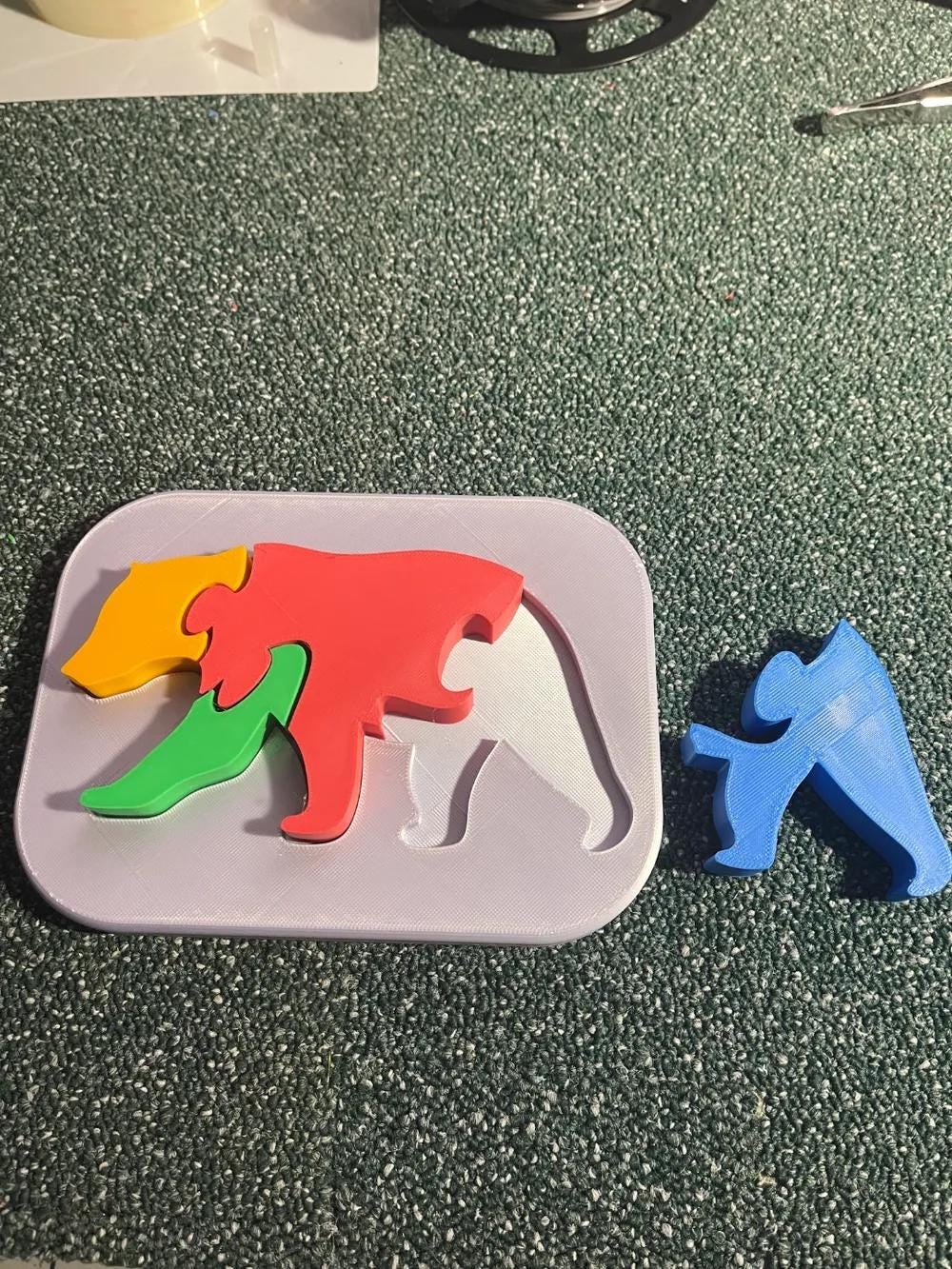 Bear Shape Puzzle for Kids – Motor Skills Development and Shape Orientation –