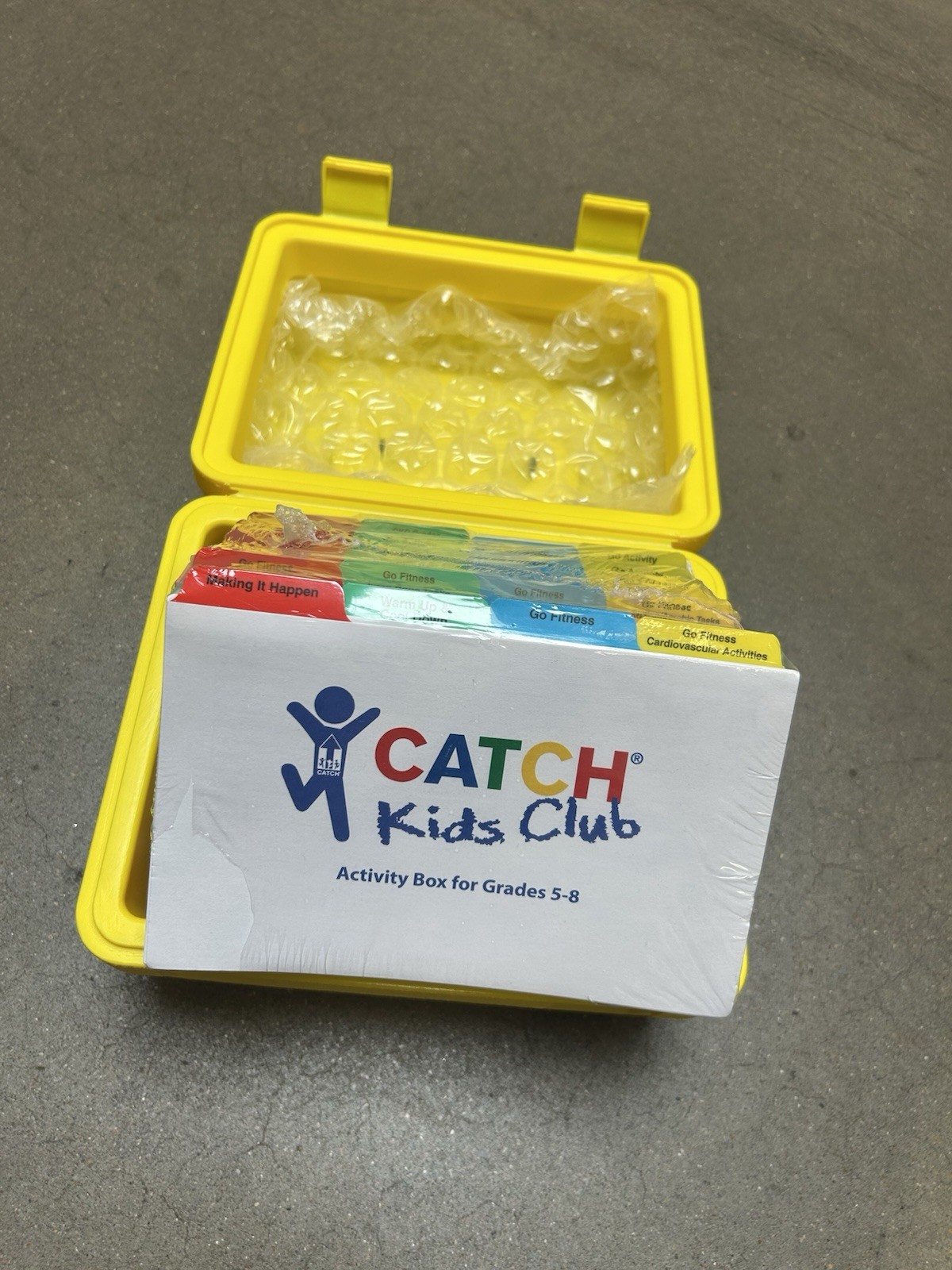 Catch Kids Club PE Activity Box Activities Kids Grades 5-8 Flaghouse Brand New