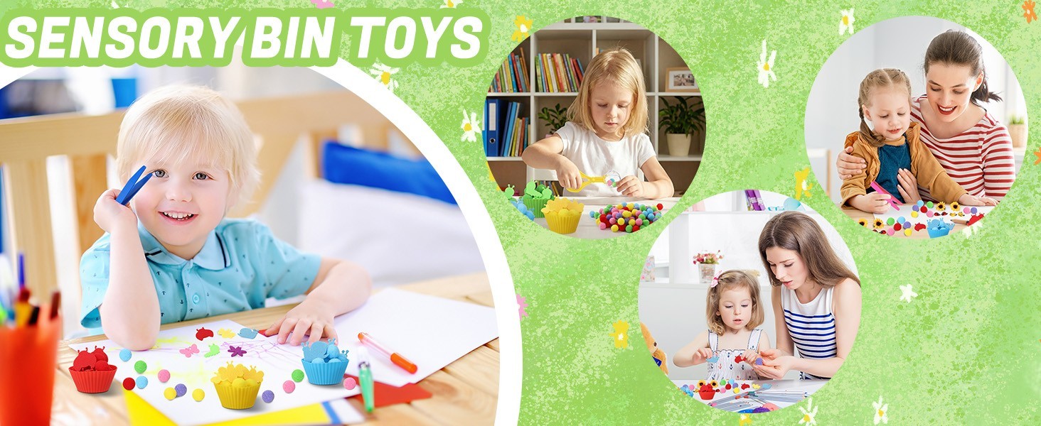 368Pcs Spring Sensory Bin Filler Fine Motor 7 Cognitive learning toys