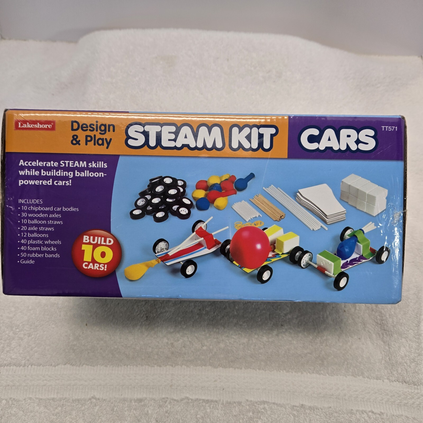 NEW Lakeshore Design & Play STEAM KIT : CARS – TT571 Education Craft Project Toy