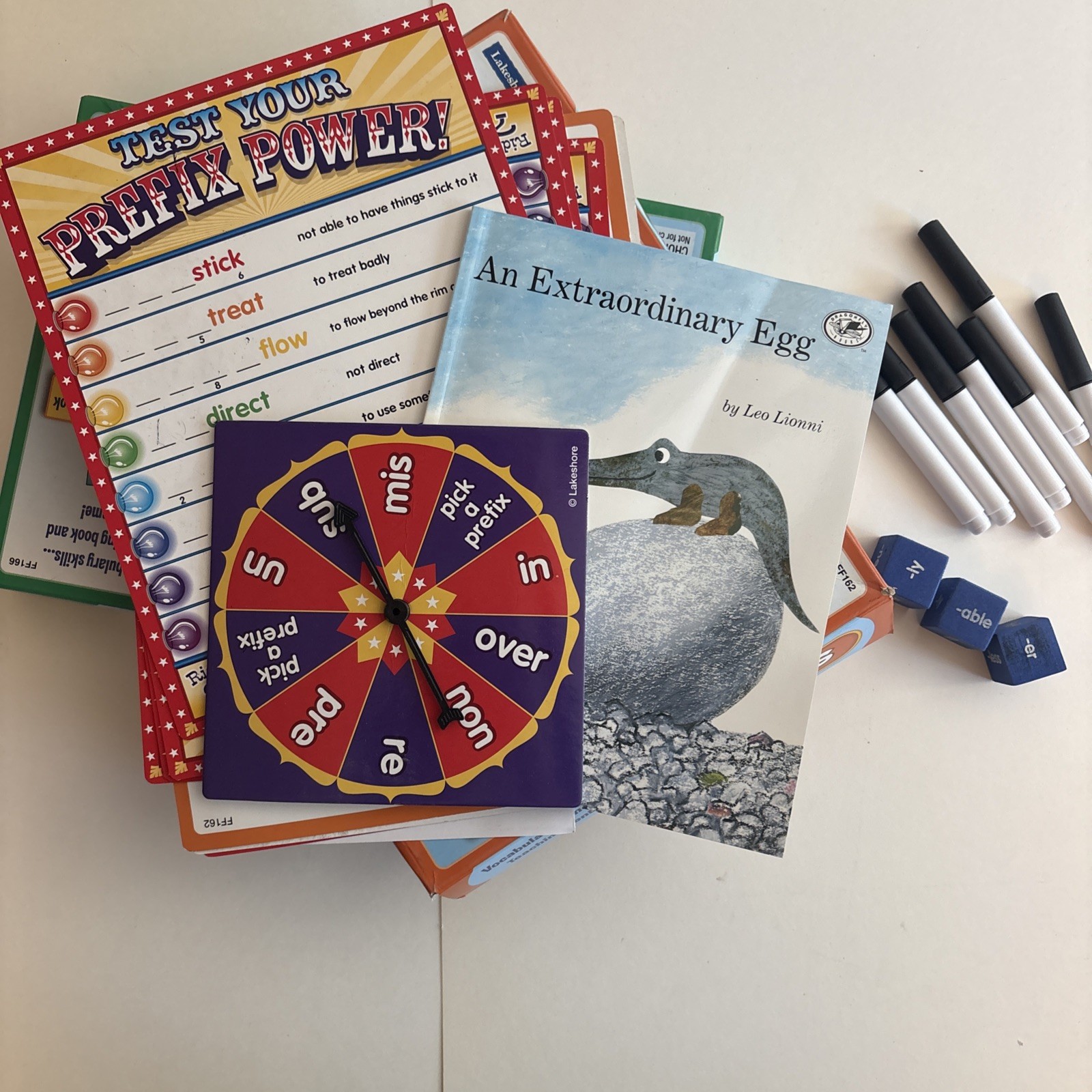 Learning Center Lakeshore Activity Set Lot Of 14 Games 6+ Homeschool Education