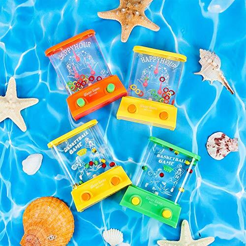 Water Handheld Game Mini Water Basketball Ring Toss Aqua Arcade Toy 4 Pcs New