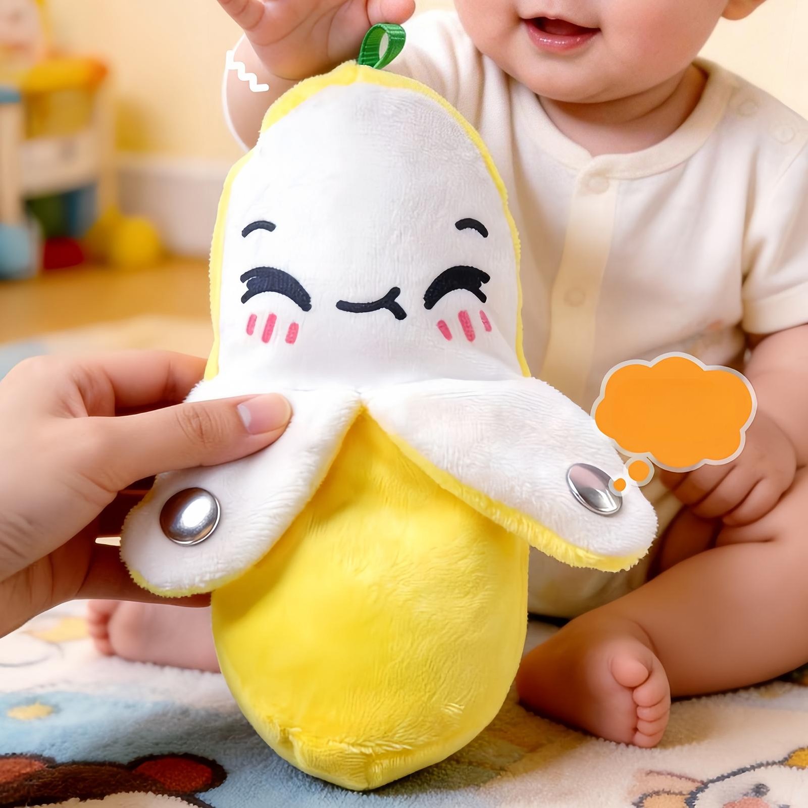 Banana Toy Electronic Music Plush Toy Touch Sensitive Interactive Toys Gift