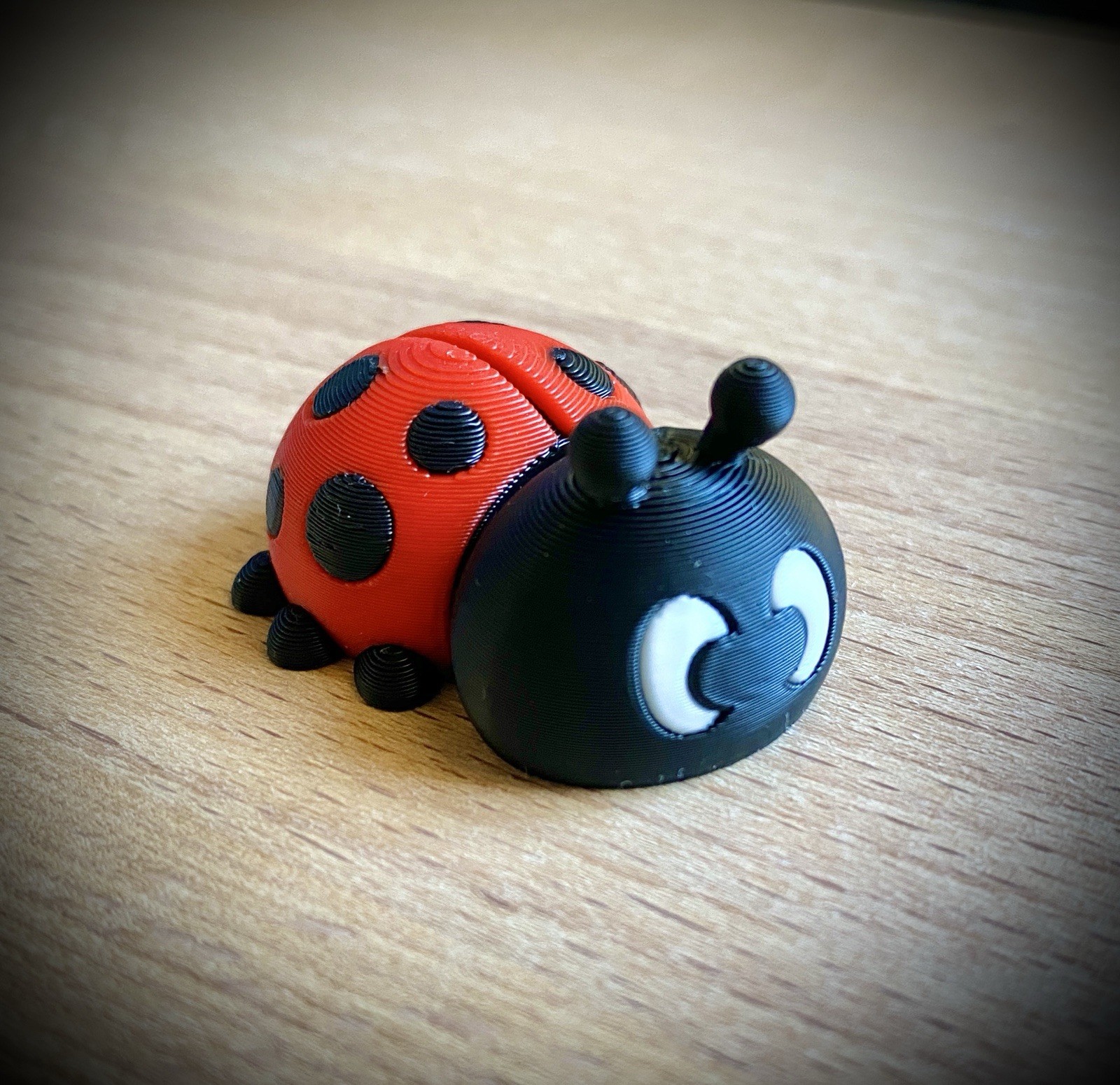 Ladybug Flexi Articulated Animal – Cute Flexi Tiny 3D Printed Fidget Toy Gift