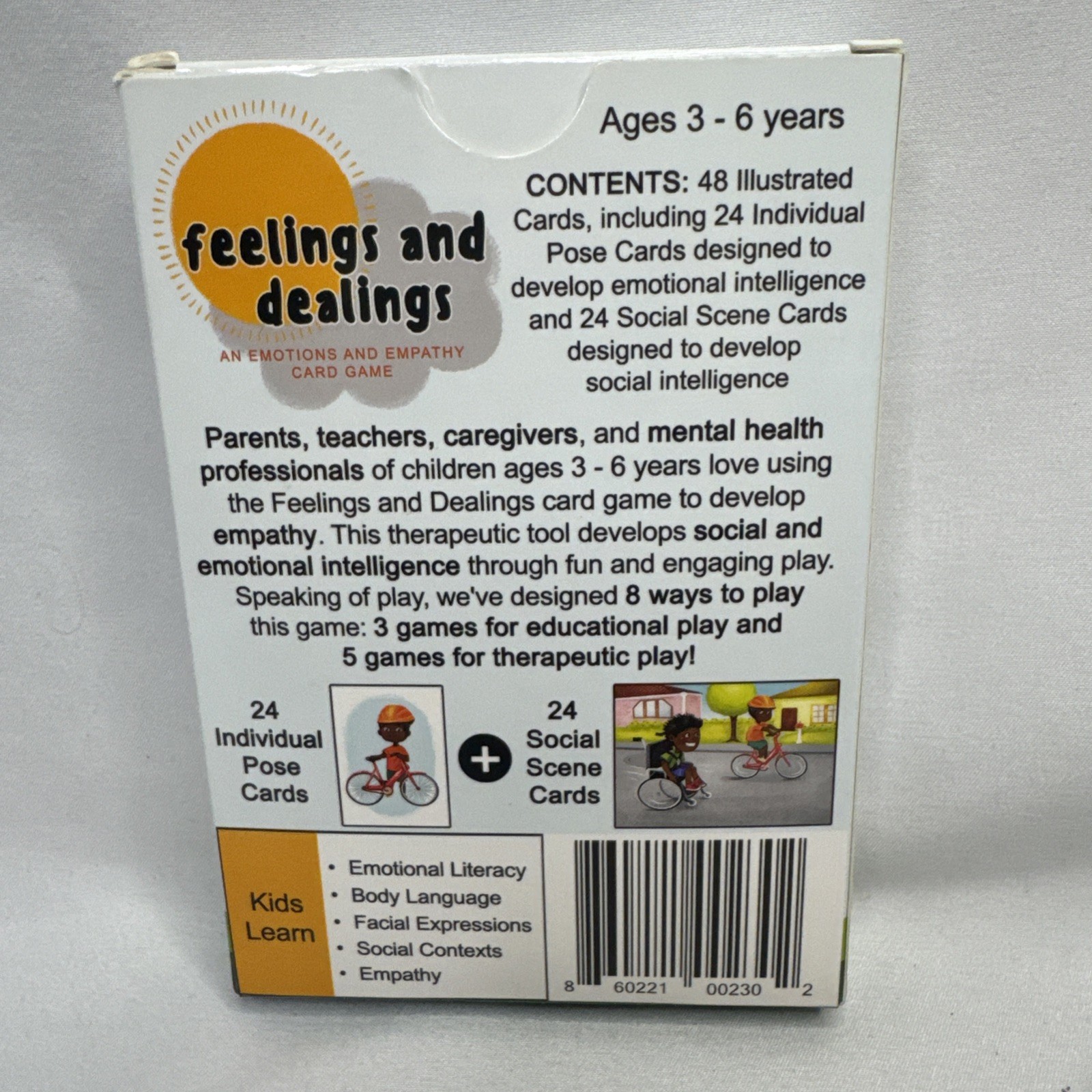 Game On Family Feelings and Dealings An Emotions and Empathy Card Game Age 3-6