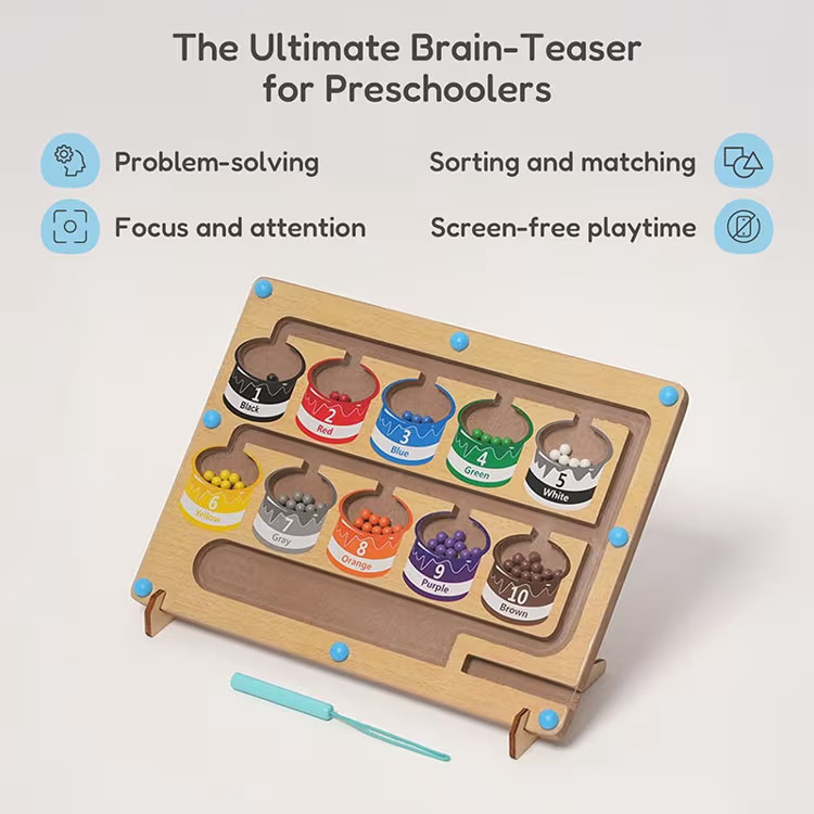 ( NEW ) Montessori Method Preschooler’s Maze( age 3+ ) children’s education
