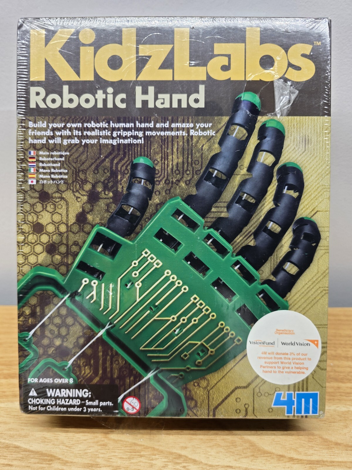 SEALED 4M Kidzlabs Robotic Hand Kit – DIY Mechanical Robot Science – STEM Toys