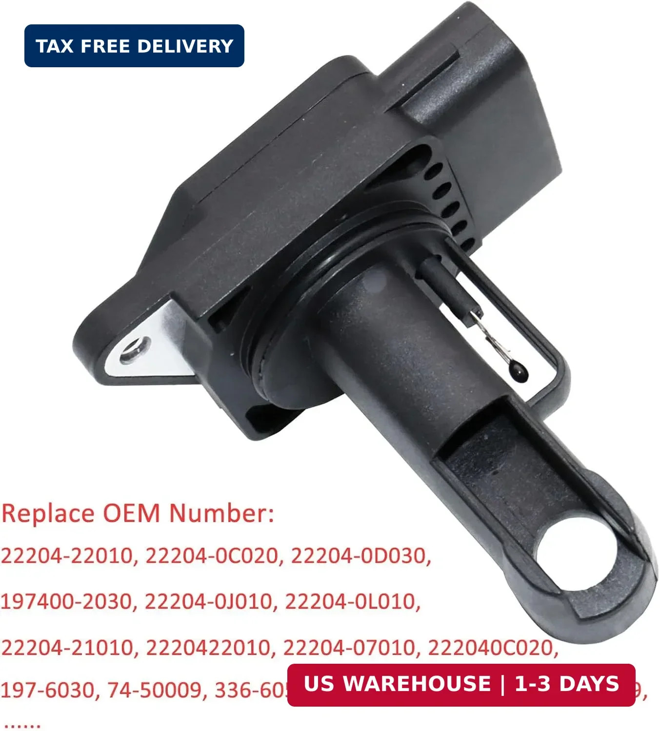 22204-22010 Mass Air Flow Sensor Compatible with Toyota 00-09 4Runner 02-06 Camr