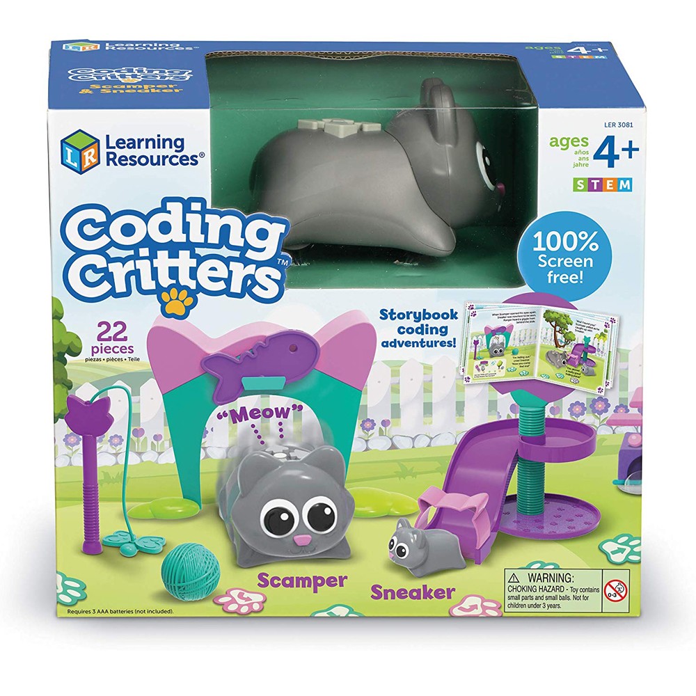 Coding Critters Scamper & Sneaker – Robot Cat With Basic Coding For Kids