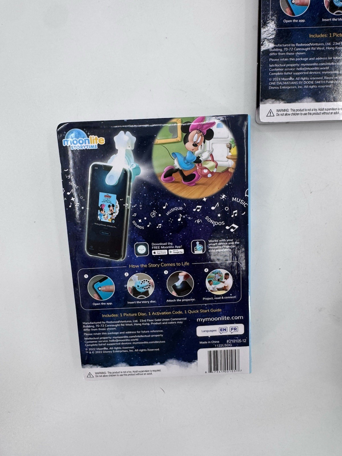 Disney Moonlite Story Reel Storytime Projector Lot of 3 Fast Shipping