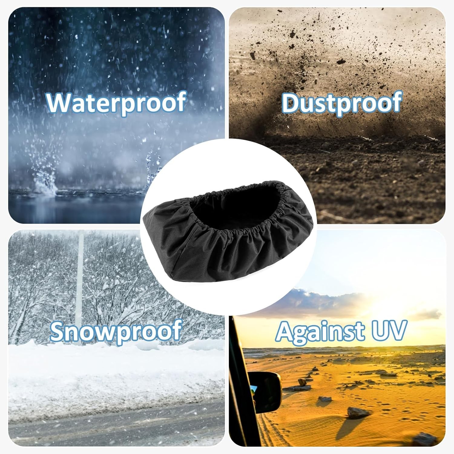 Winch Cover – Heavy Duty Winch Cover Waterproof Dust-Proof Trailer Winch Cover