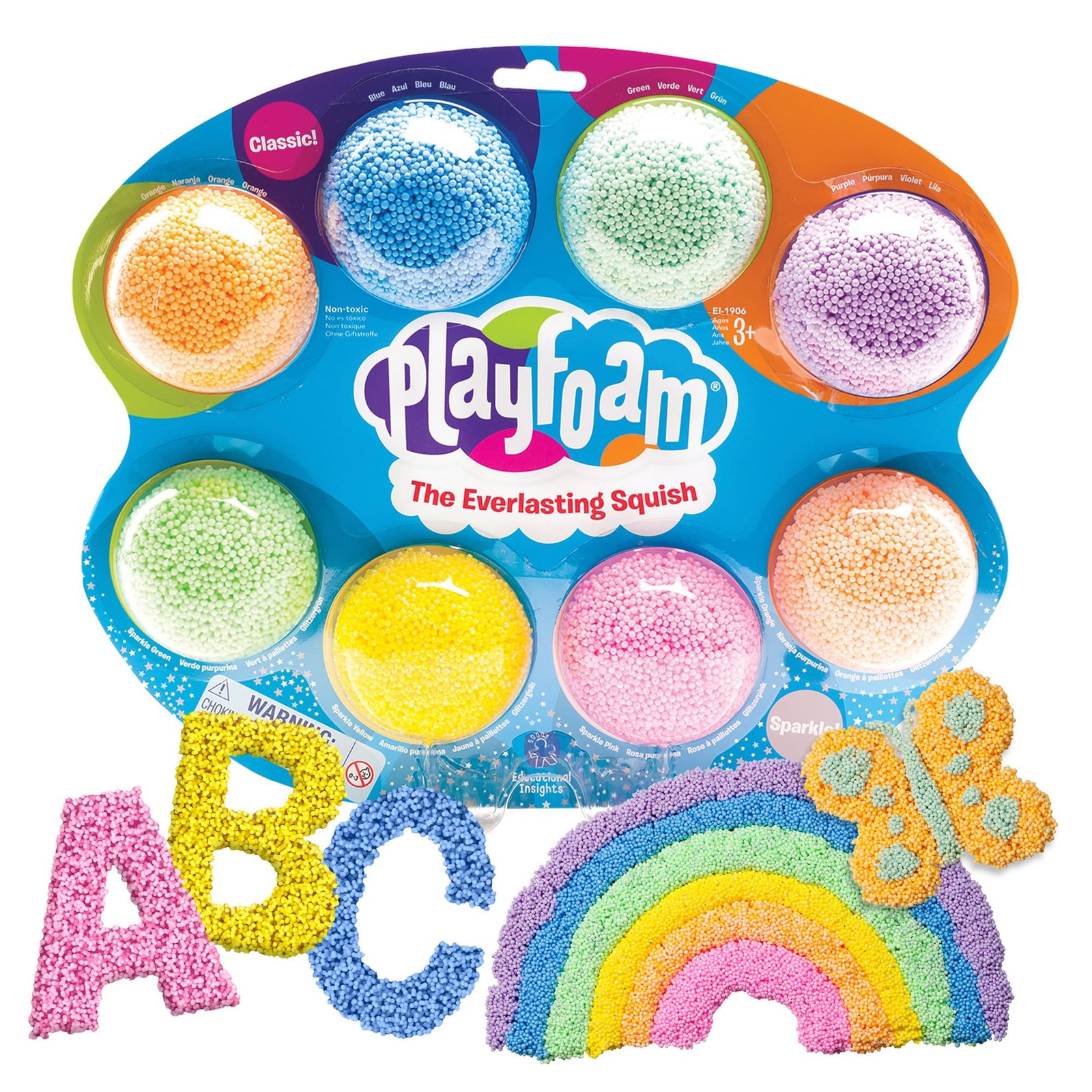 Educational Insights Playfoam Combo 8-Pack, Fidget, Sensory Toy, Stocking