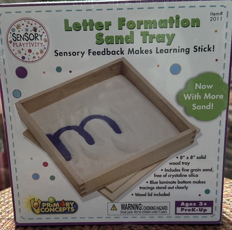 Primary Concepts Letter Formation Sand Tray Montessori Sensory Write Homeschool