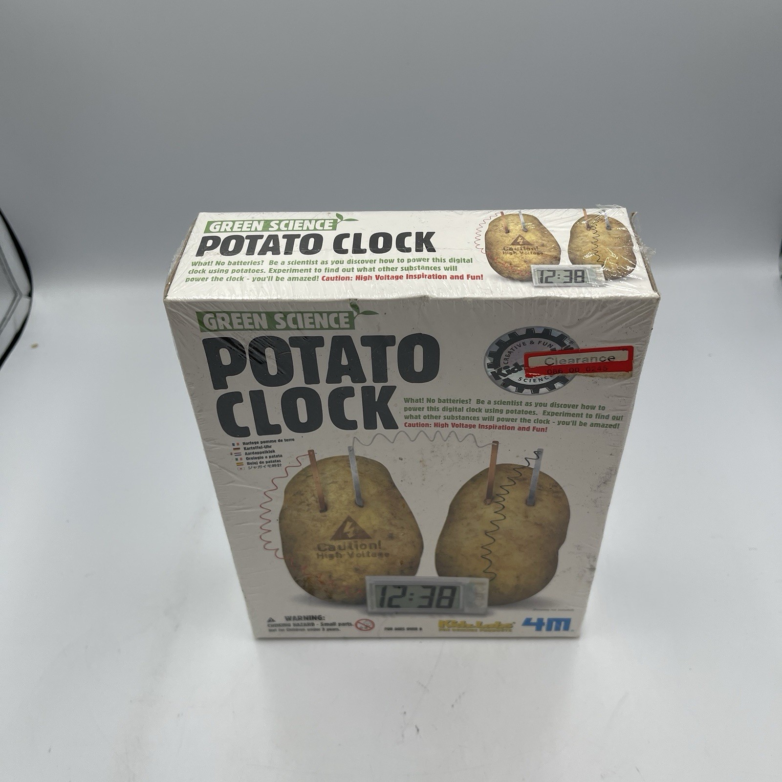 Potato Clock Green Science Experiment Kit Battery Home School Science Project-H1