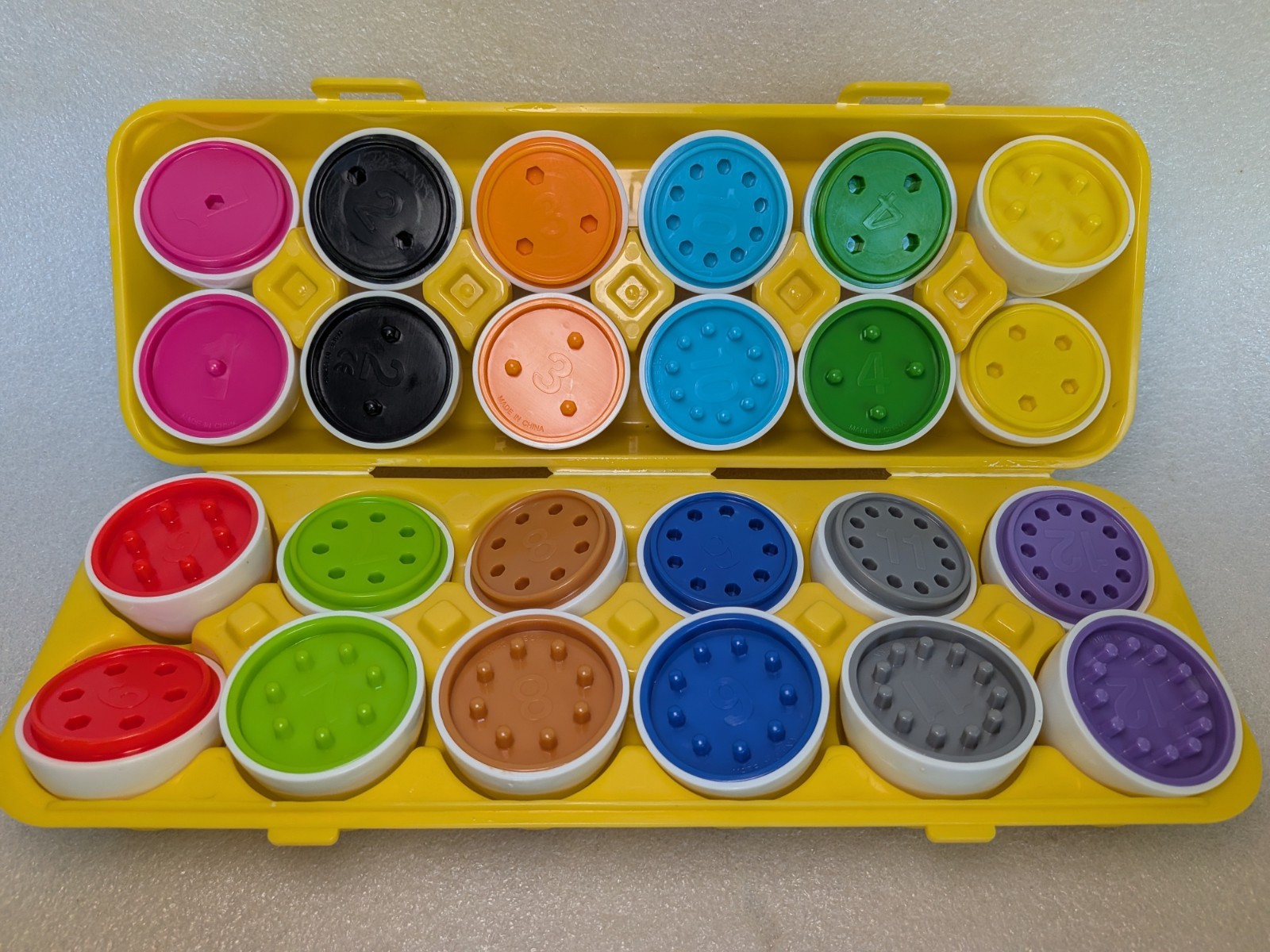 KIDZLANE Count & Match Egg Set Learning Toys Preschool Textured Complete