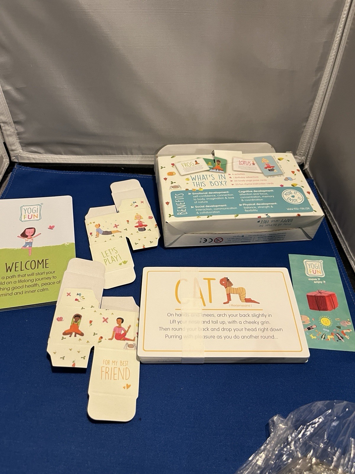 Yogi Fun Yoga Cards for Kids with Four Different Activities Kit New Sealed