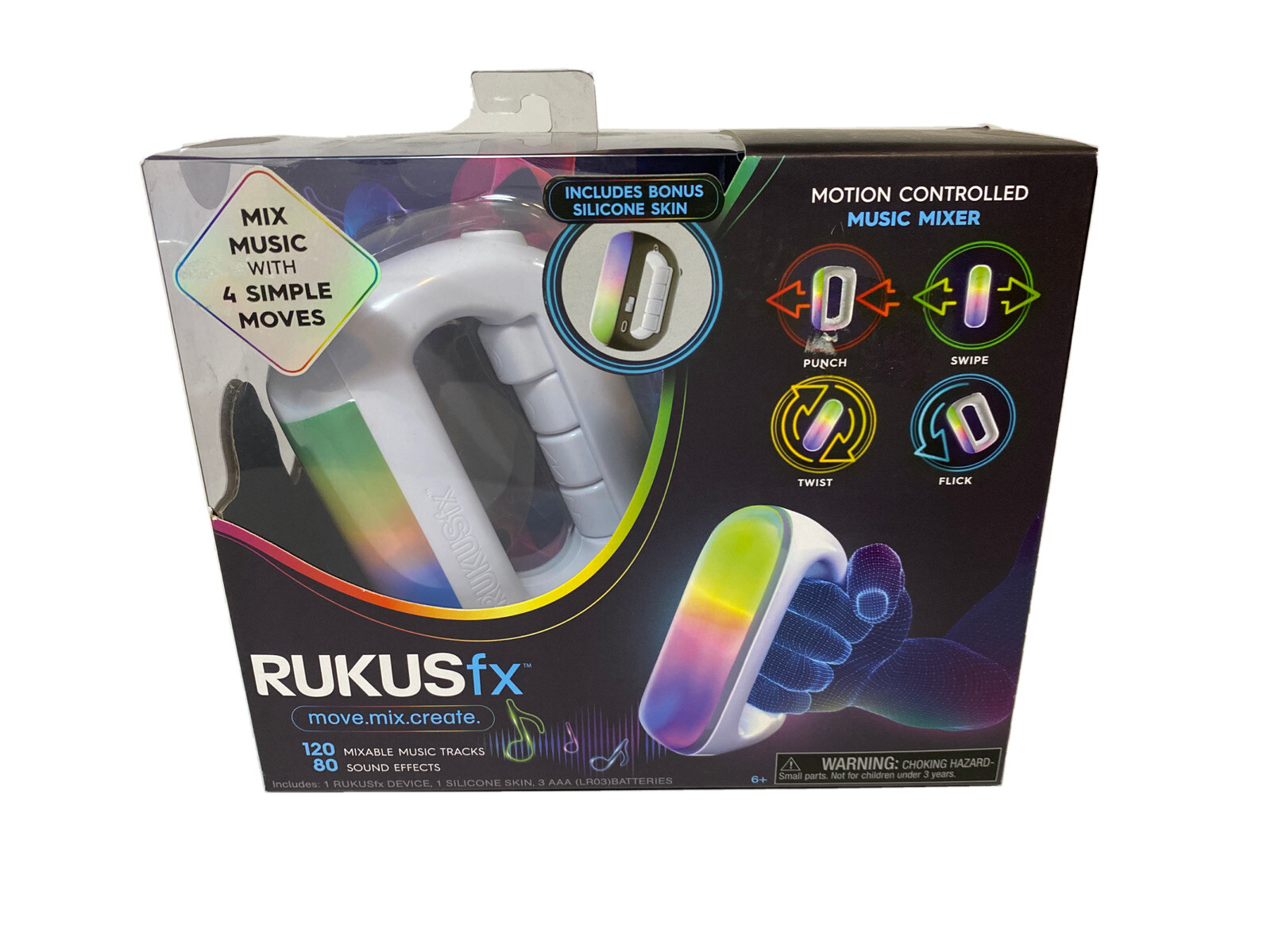 Just Play RUKUS fx Handheld Electronic Game – White (46809)