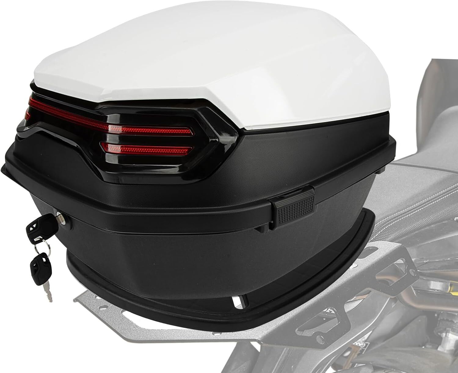 PSLER Universal Tailbox With Soft Backrest – Motorcycle Scooter Daily Top Box