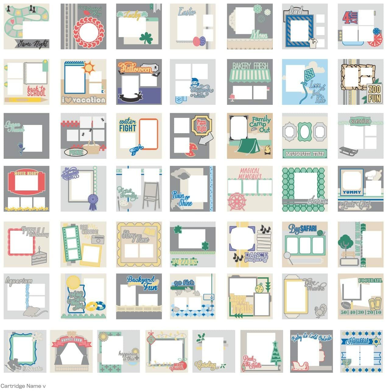 Cricut Family Album Cartridge – 350 Unique Images