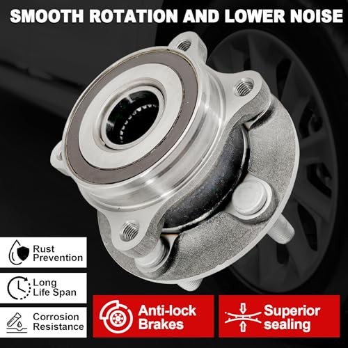 Pair 513287 Front Wheel Bearing Hub Assembly Compatible with Toyota Prius