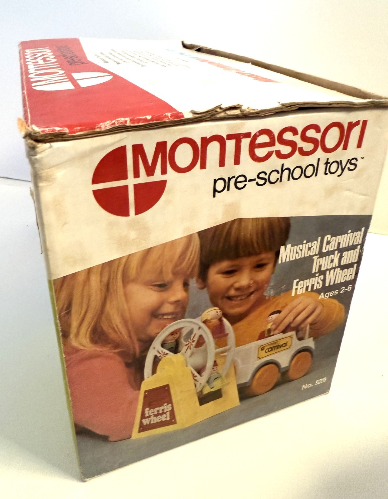 RARE Montessori Preschool Toy MUSICAL CARNIVAL Truck & Ferris Wheel #529 w/ Box