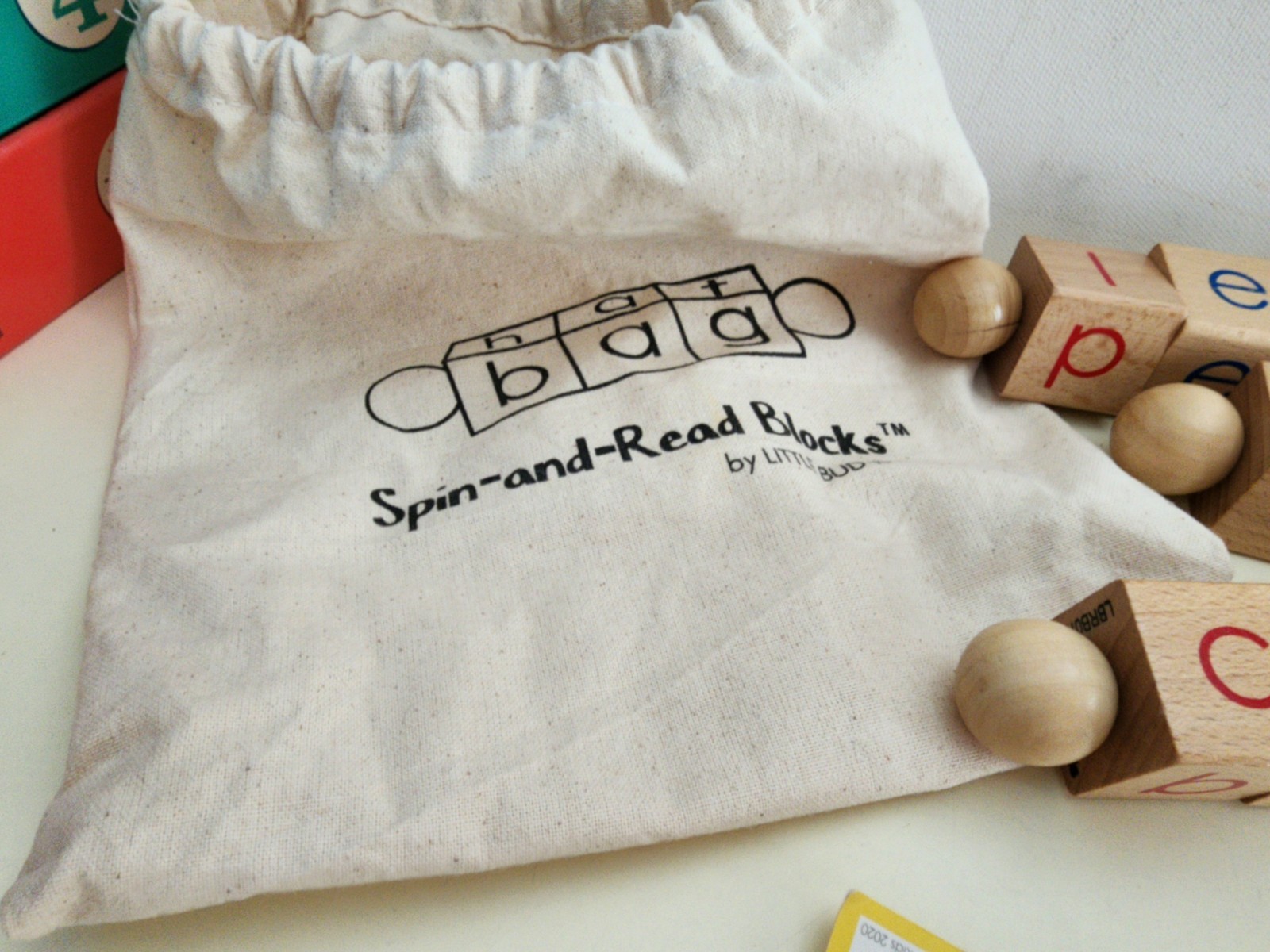 LITTLE BUD KIDS Spin-and-Read Phonetic Reading Blocks Set for New Readers