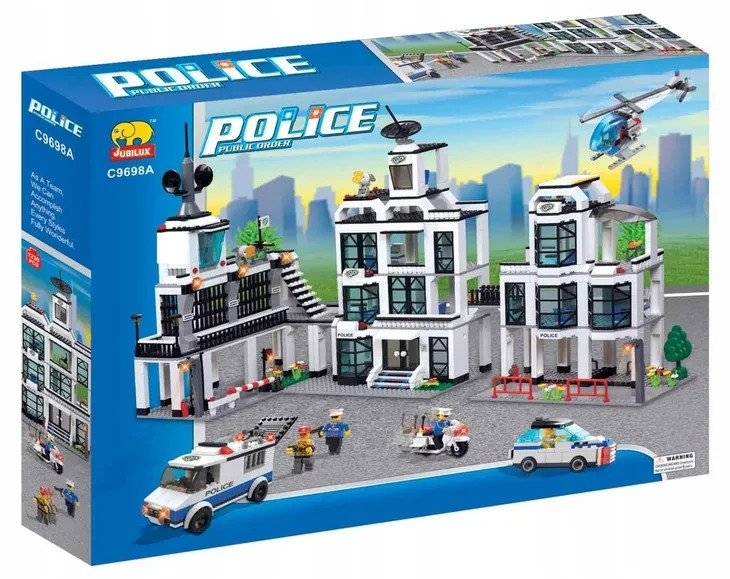 NEW Jubiux Police Public Order C9698A Kids Block Building Educational 3D Puzzle
