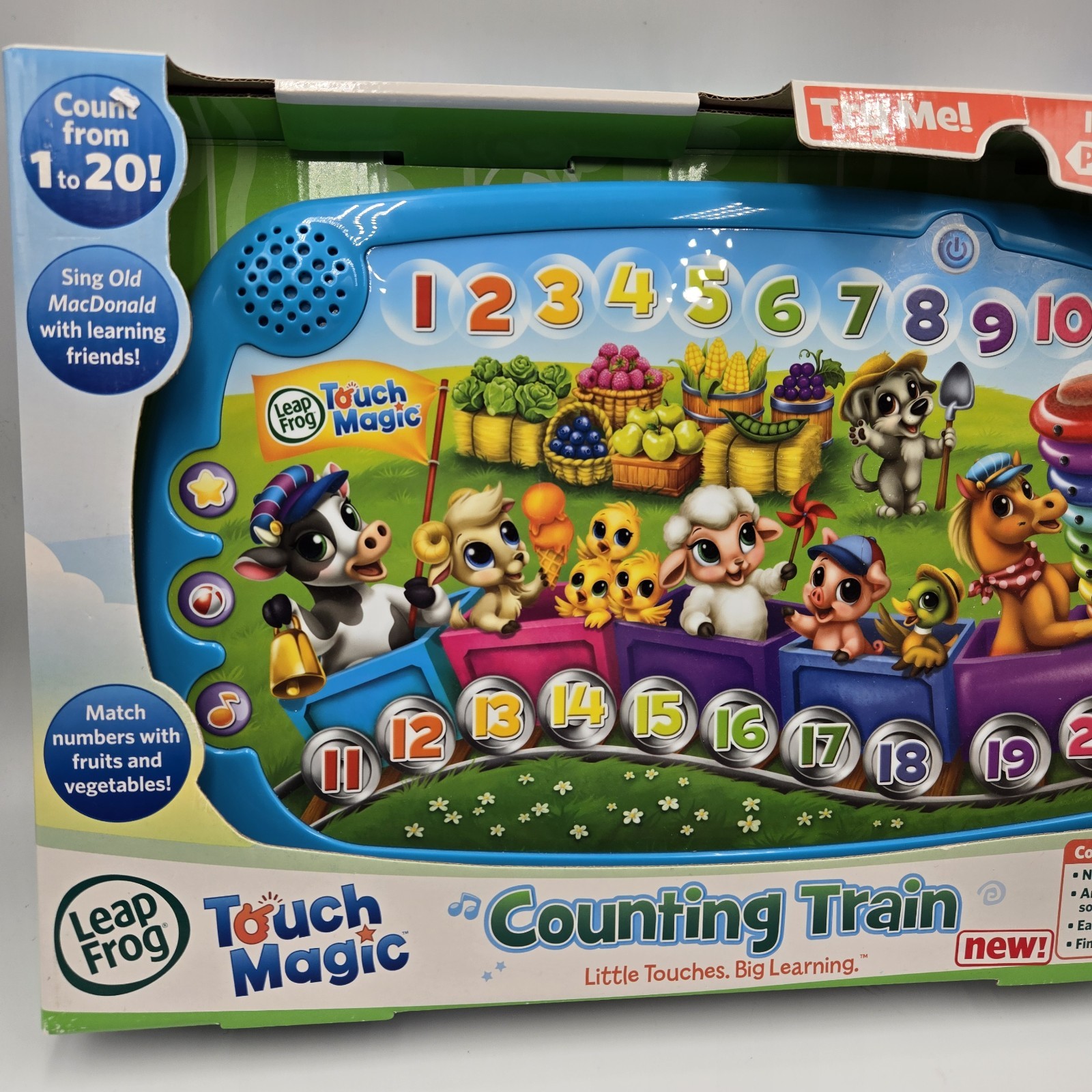 New LeapFrog Magic Touch Counting Train Interactive Learning Toy Leap Frog VTG