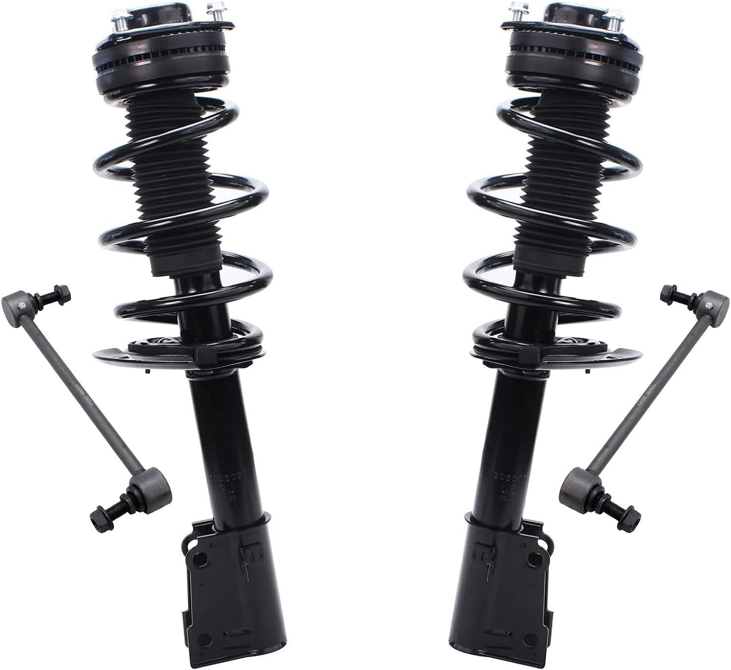 Detroit Axle – Front Struts Sway Bars for V6 2009-2019 Dodge Journey Complete 2
