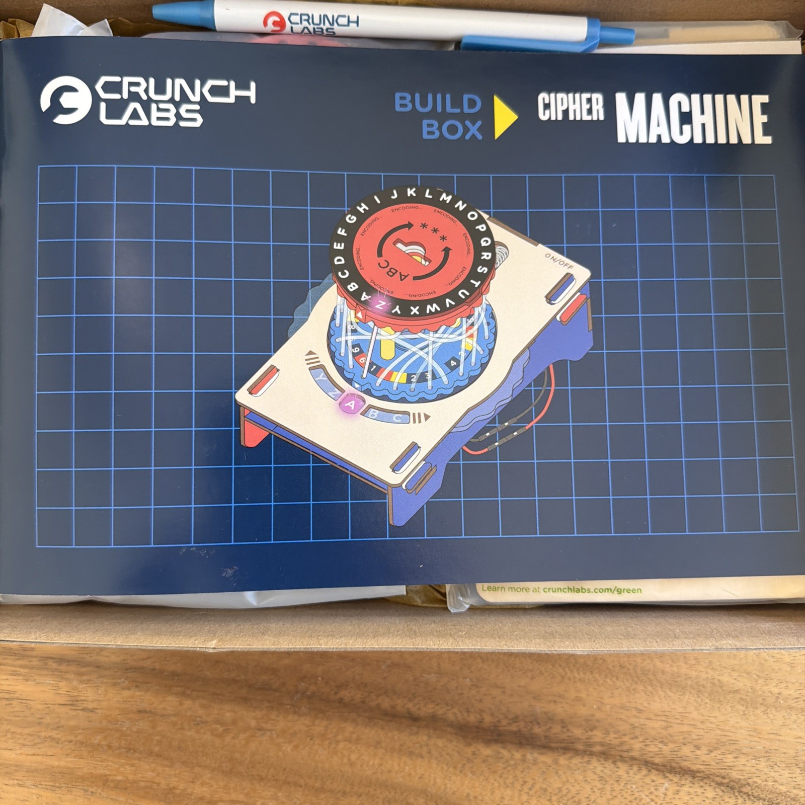 Crunch Labs By Mark Rober S.T.E.M. Build Box -Cipher Machine