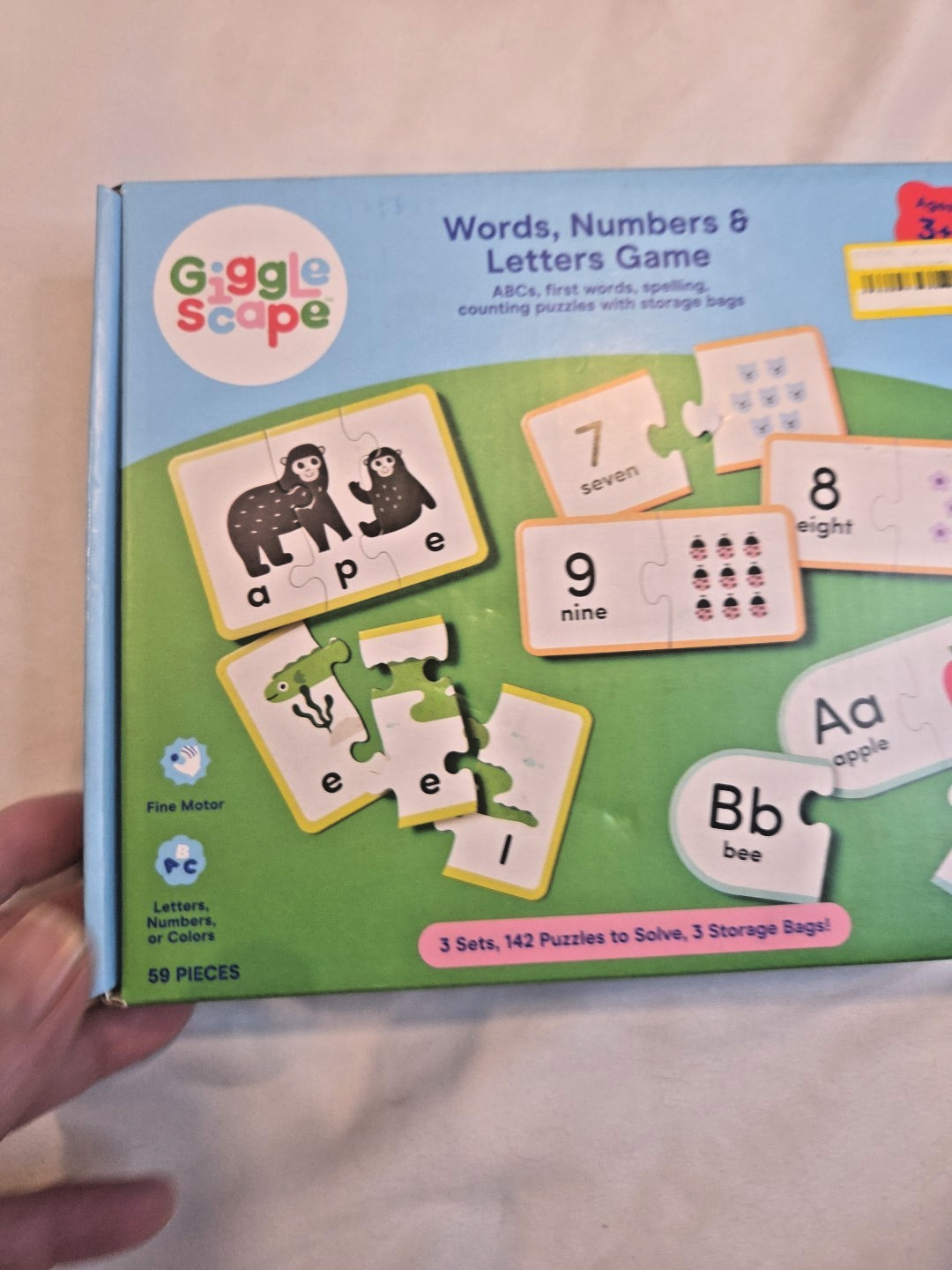 Gigglescape Words, Numbers, & Letters Game – Educational Toddler Set New In Box
