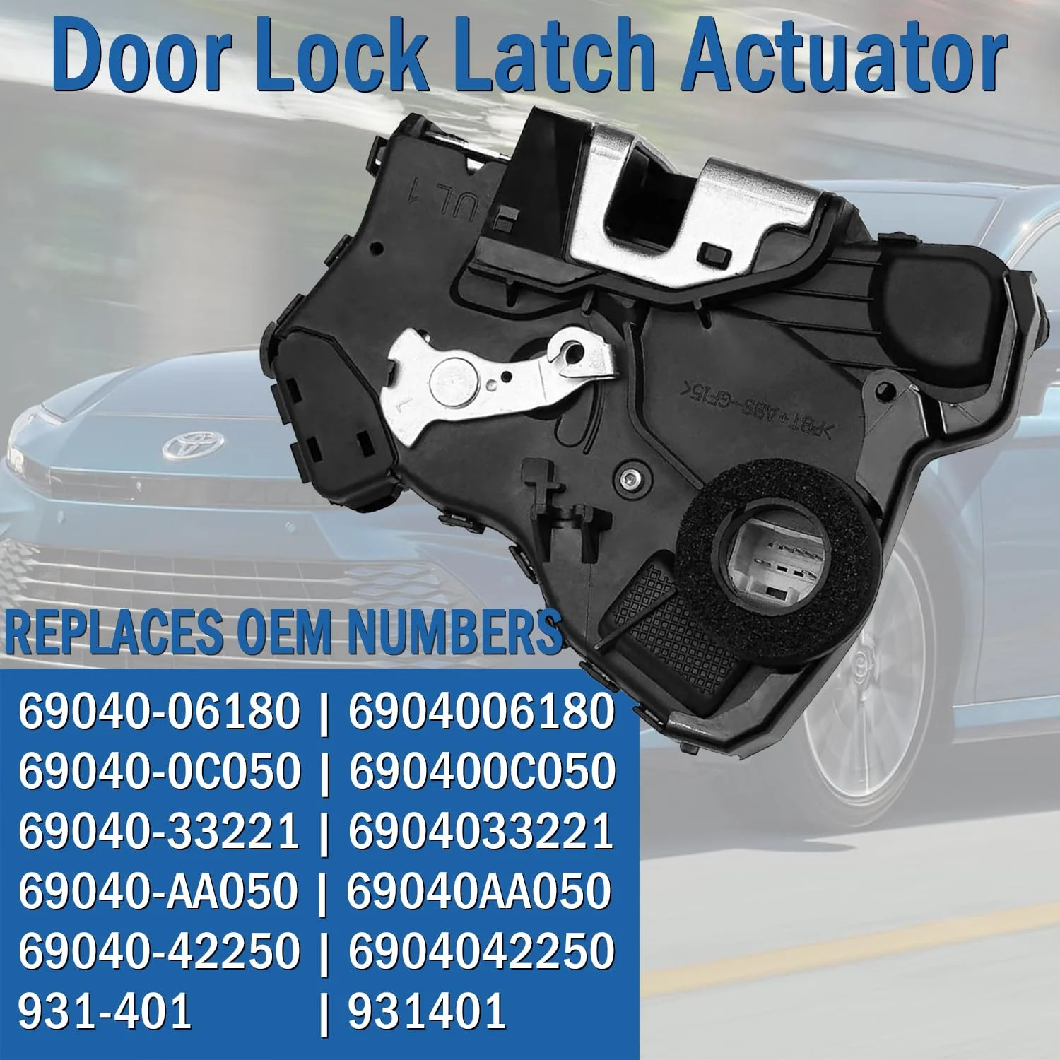 Front Left Driver Side Door Lock Latch Actuator Motor Fits for Toyota 4Runner Tu