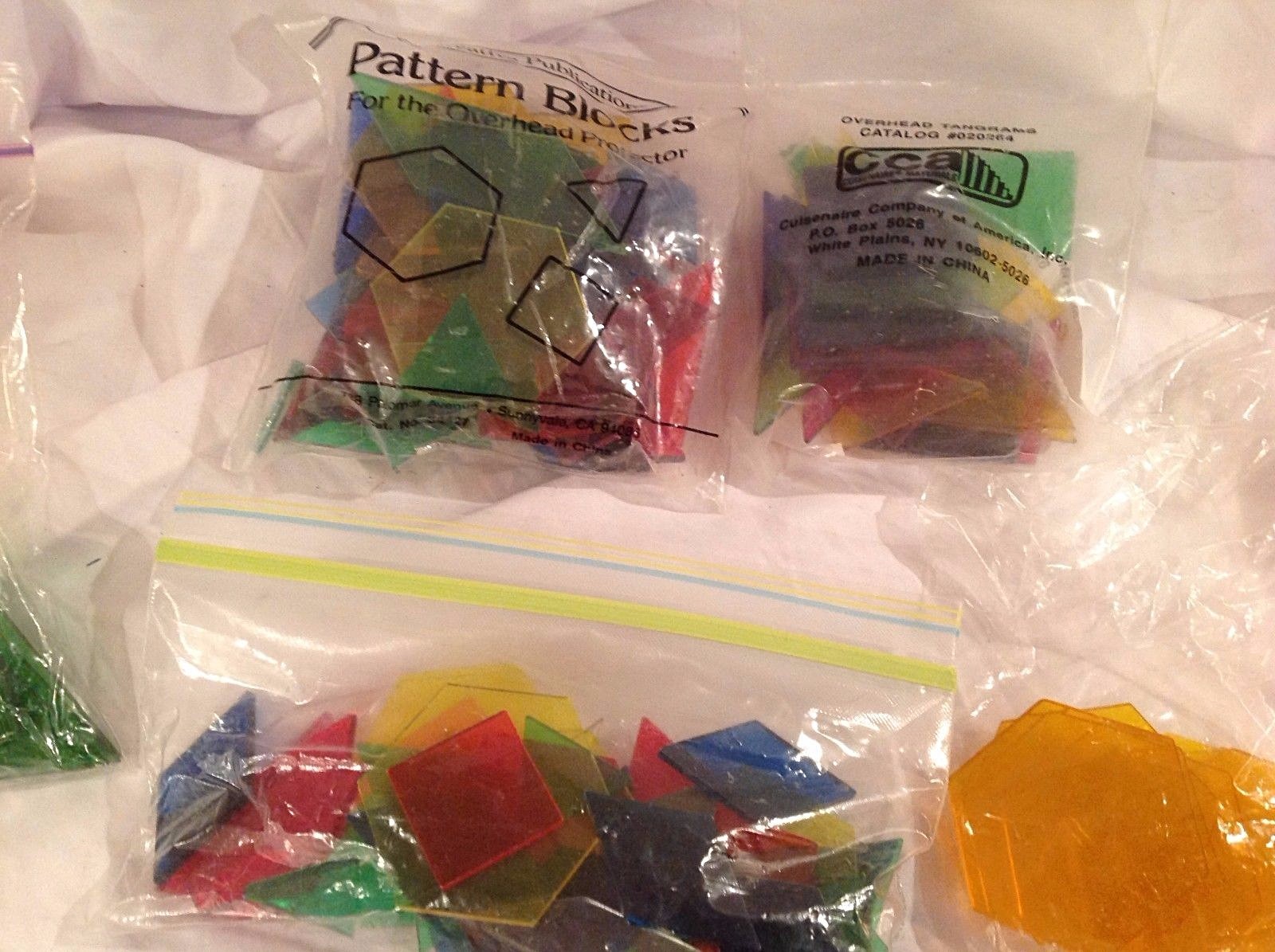 Educational Math Wood Cubes Pattern Blocks Weights School Teacher Learning Lot
