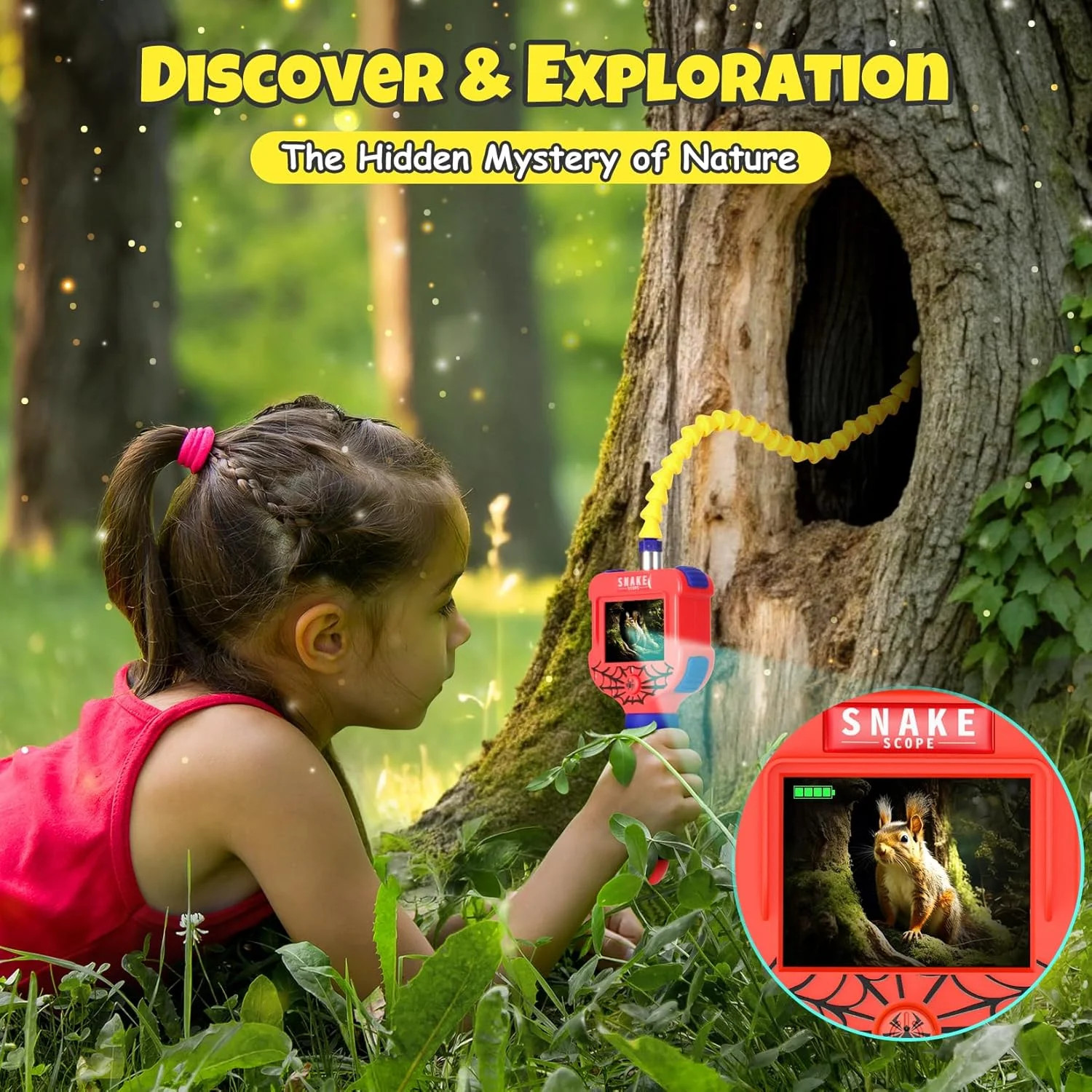 Borescope Snake Camera with Light for Kids, Educational STEM Toys for Boys & Gir