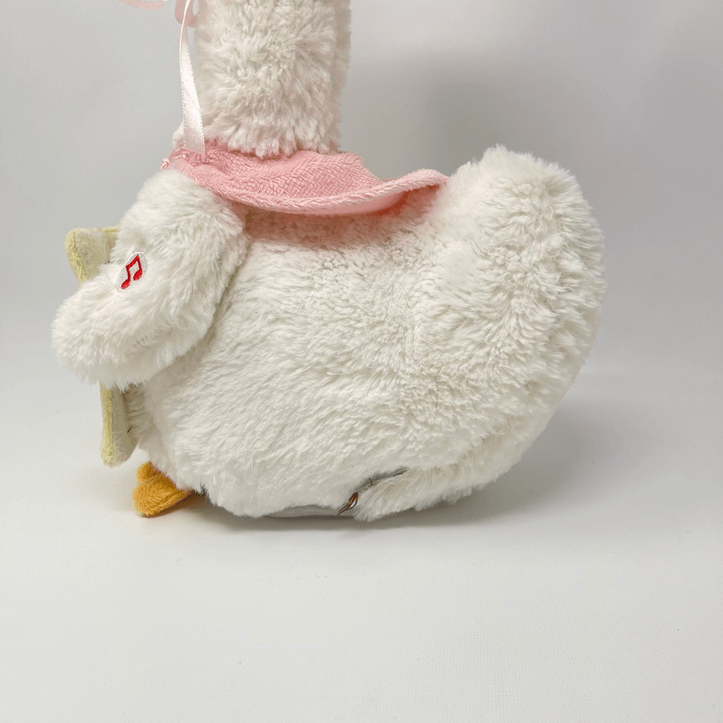 Cuddle Barn Mother Goose Read Along Talking Soft Plush Animatronic Toy Pink