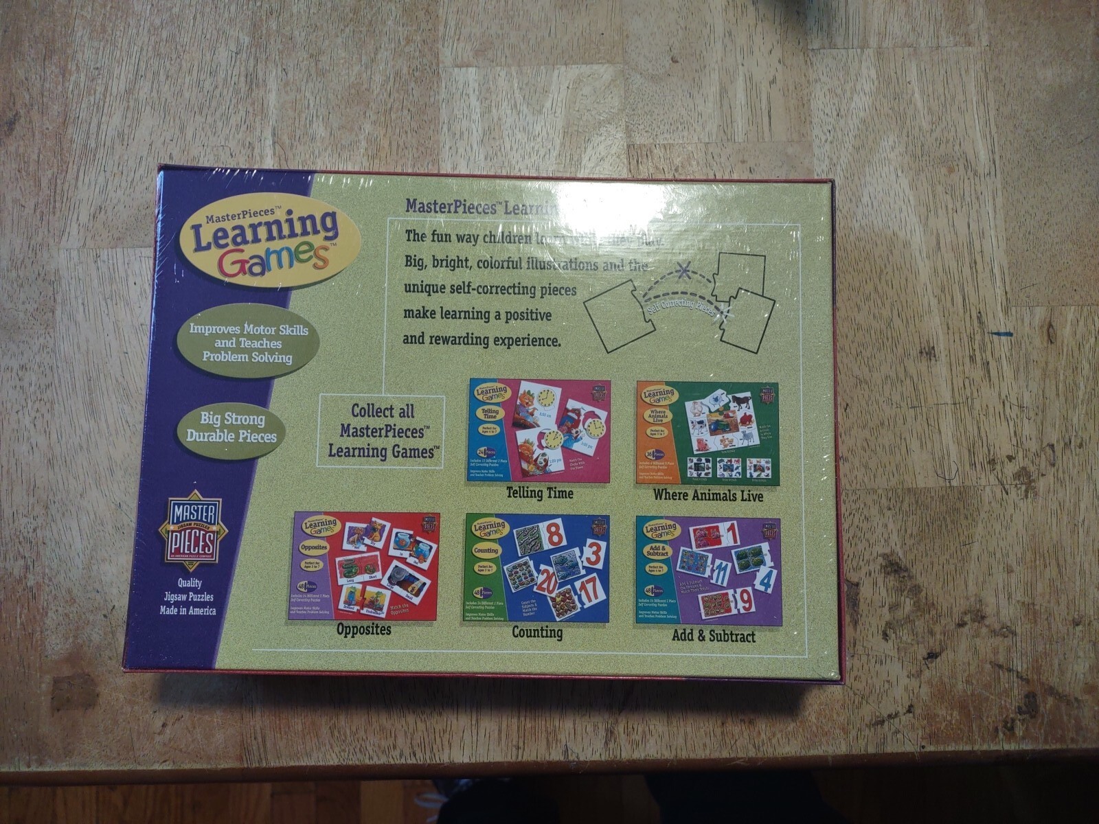 MasterPeices Learning Games Opposites for Ages 3 to 7 New