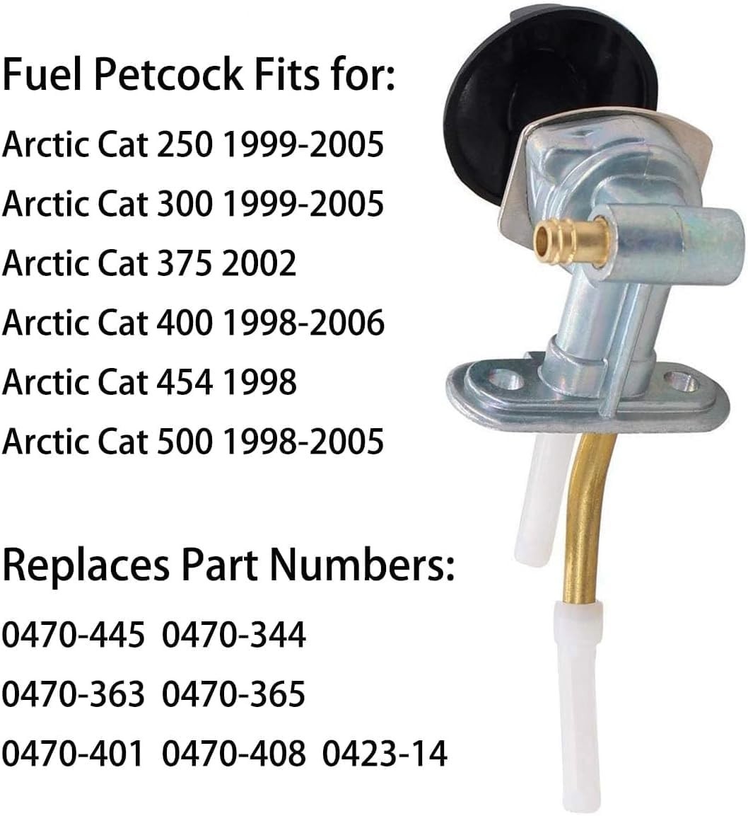 Earlyred Fuel Valve Petcock Tank Switch for Arctic Cat 250 300 400 375 454 500