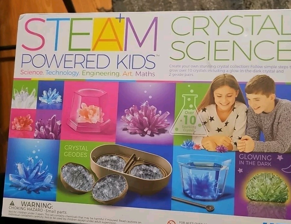 4M Deluxe Crystal Science Steam Powered Kid Science Math Technology Engineer