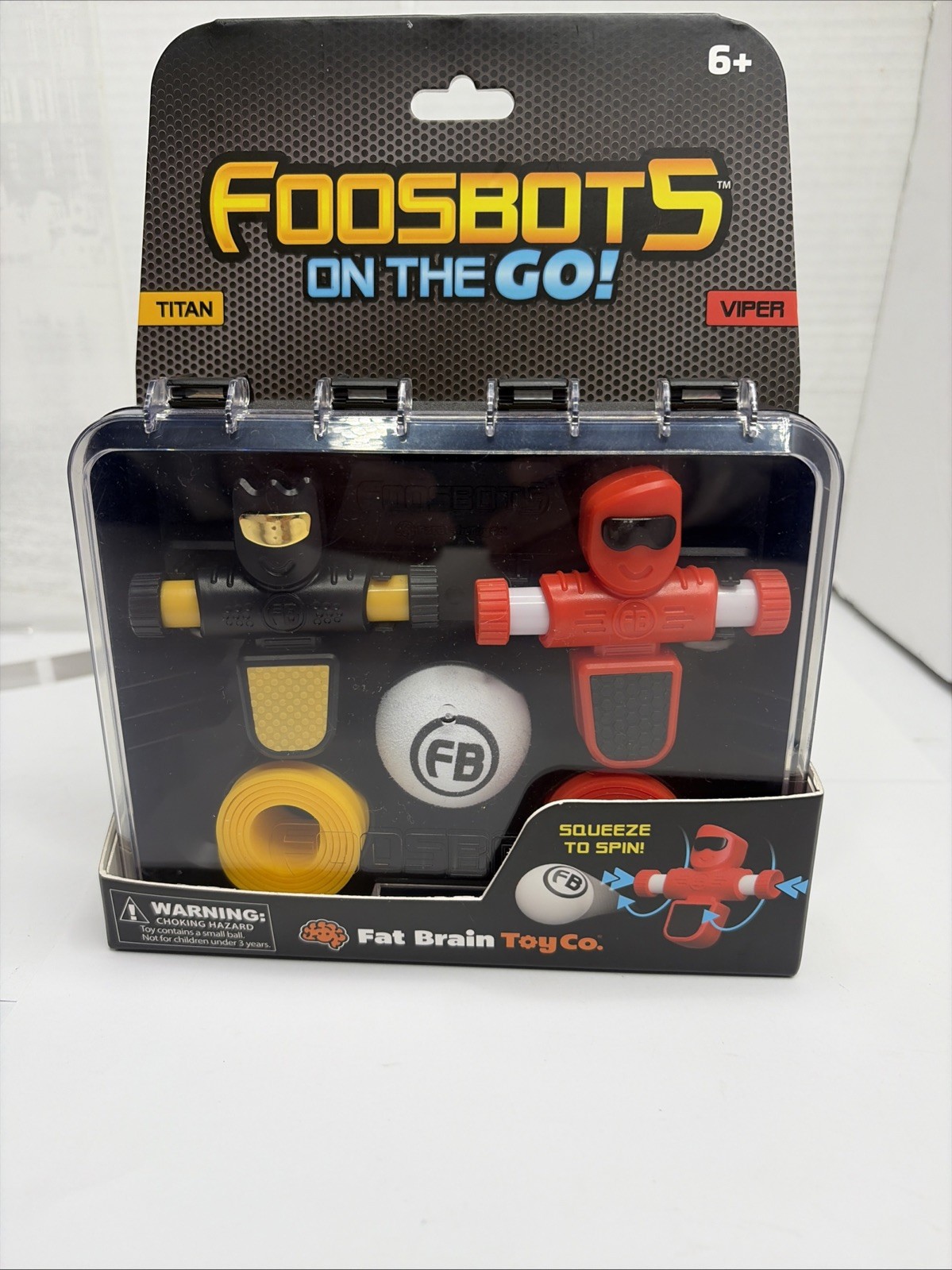 Foosbots – Set of 2 Foosbots with Silicone Goal Lines & Ball – New & Sealed