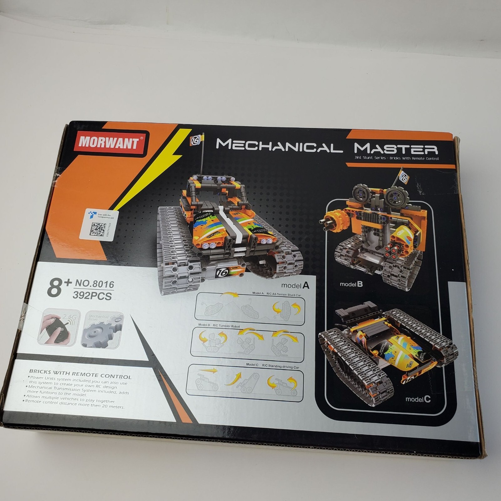 STEM Morwant Mechanical Master R/C 3 in 1 Stunt Series No. 8016 Ages 8+