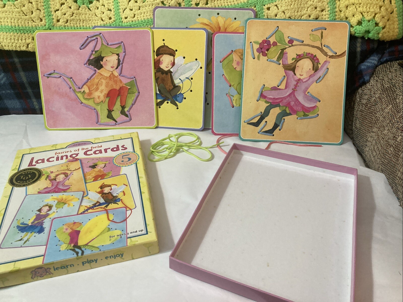 Fairies Of The Field Lacing Cards