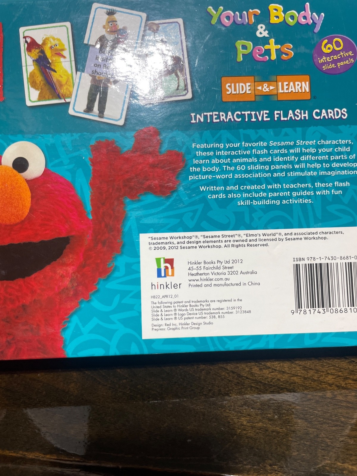 Sesame Street Elmo’s Word flash cards Your body and Pets