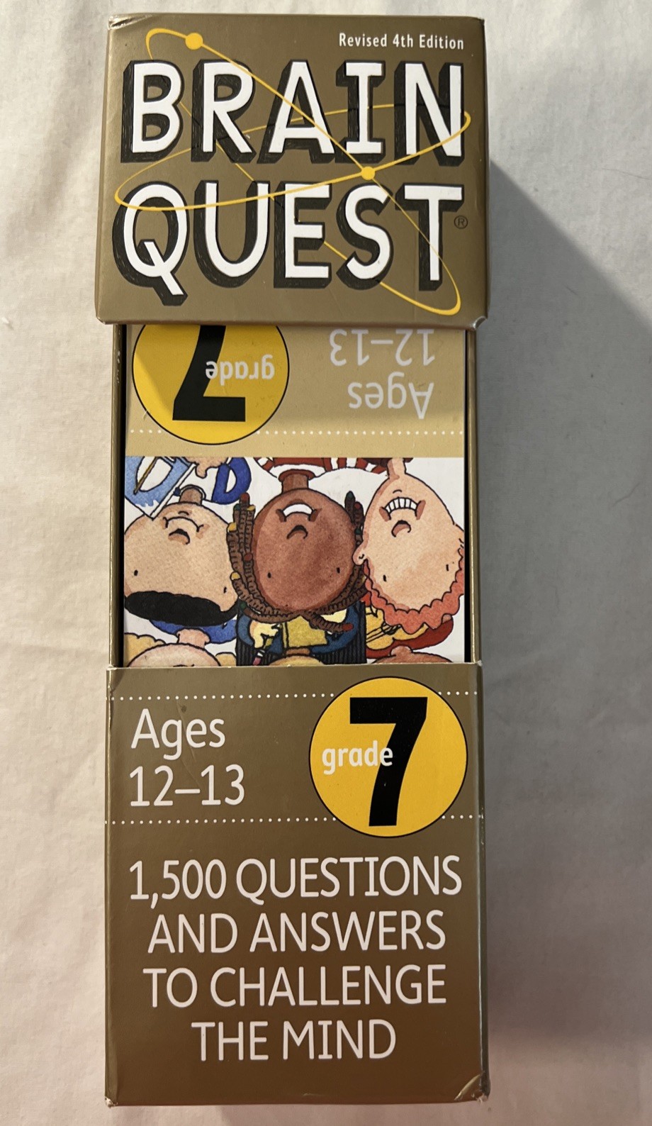 Lot Of 2 Brain Quest Grade 7 Flash Cards Ages 12-13 Decks 1,500 Trivia