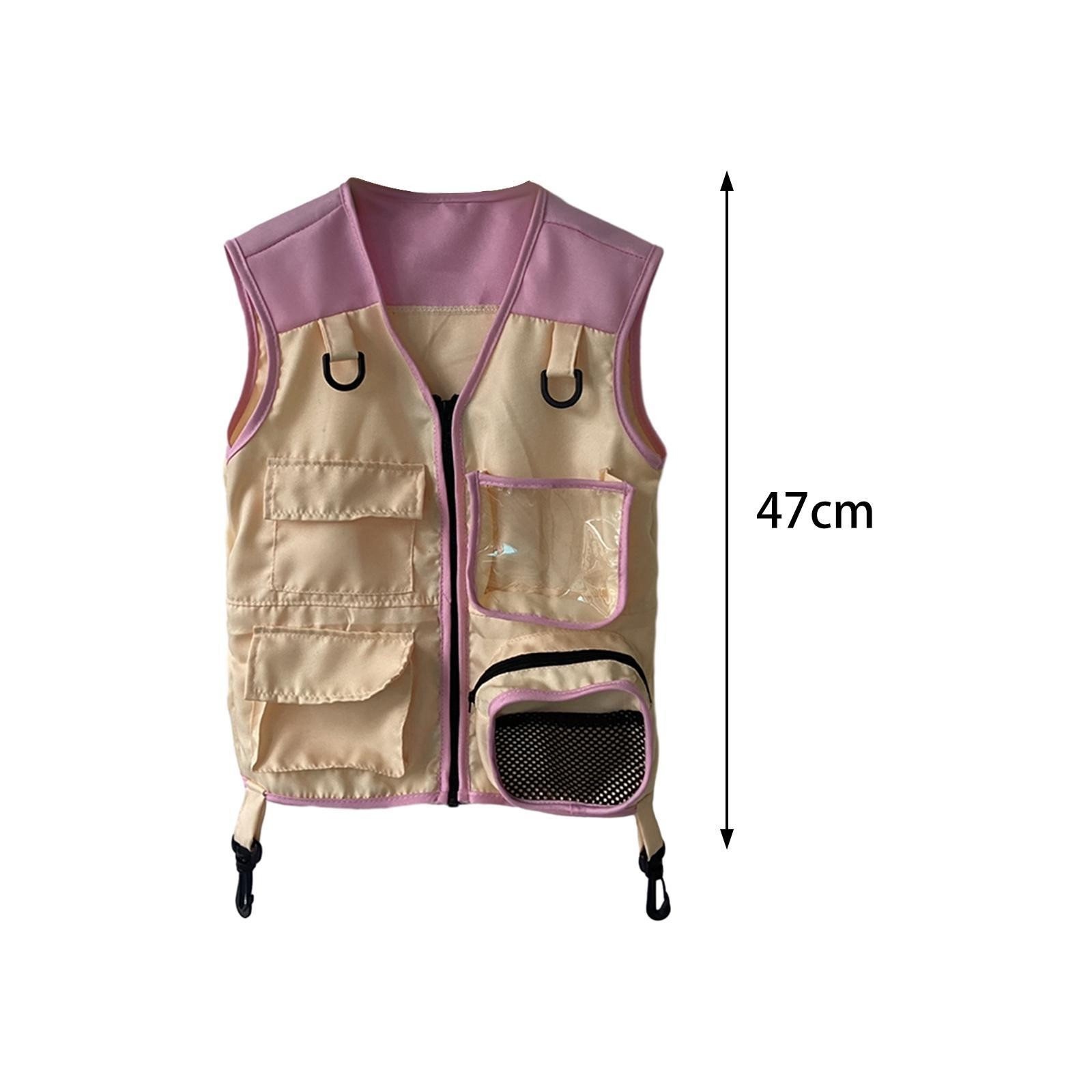 Kids Explorer Vest Pretend Gifts Soft Dress up Outfit Kids Camping Costume Cargo