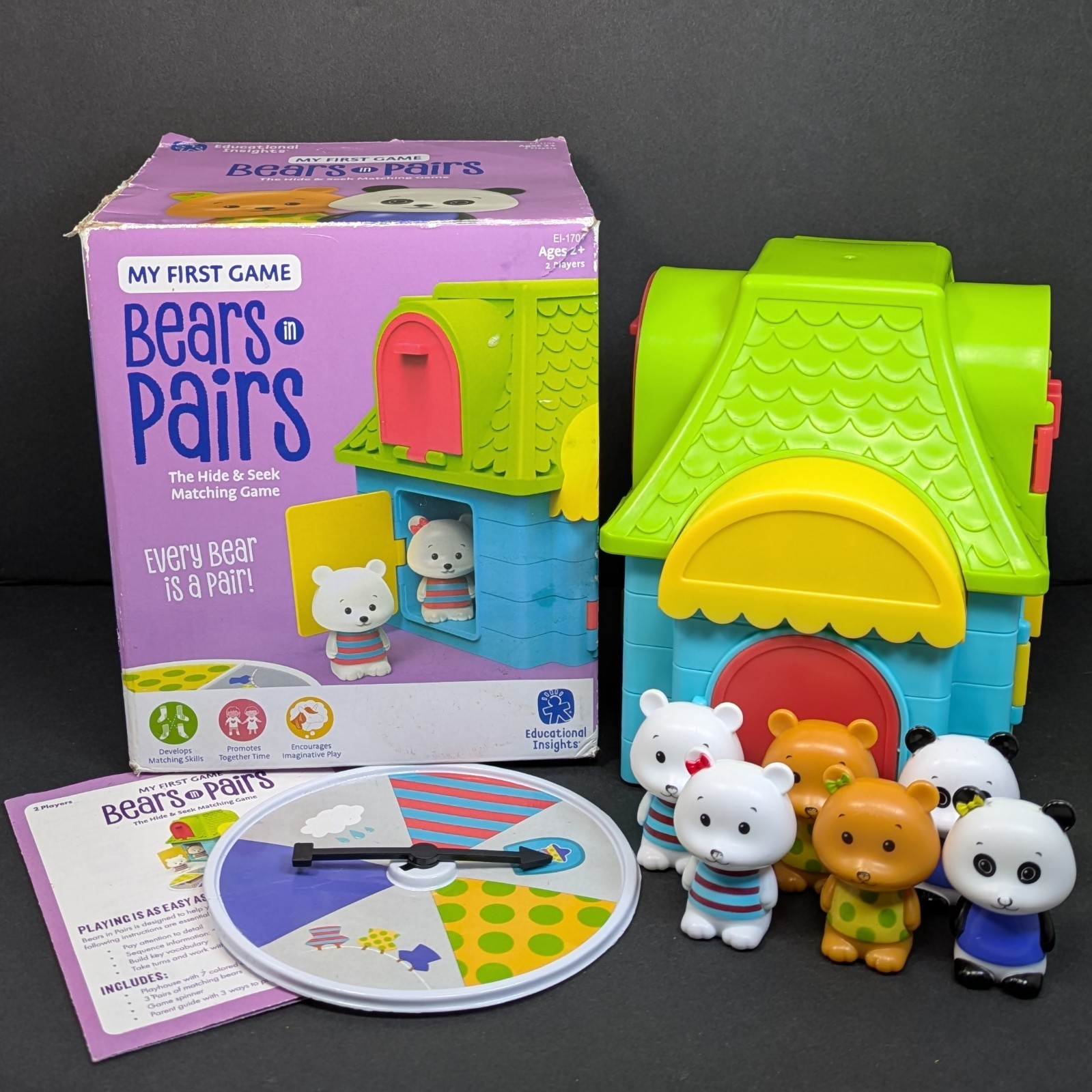 Bears in Pairs My First Game Educational Insights Memory Matching Hide Seek
