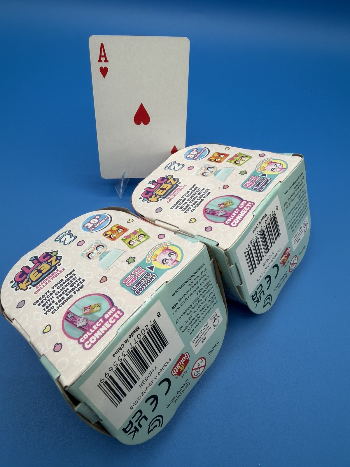 Bundle of 2 Clickeez Series 2 Clickable Collectible Toy 2-Pack Mystery Blind Box