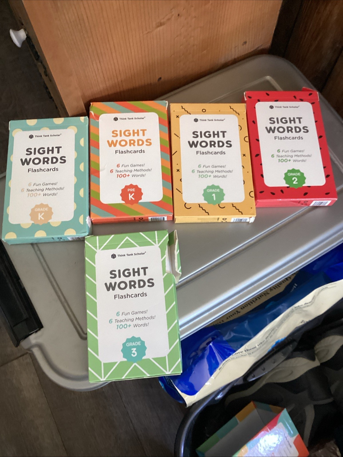 Think Tank Scholar Sight Words Flashcards Box Set (520 Words) PK,K,1,2,3